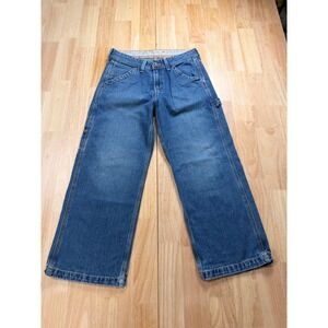 Vintage Y2K Levi's Baggy Utility Wide Leg Pants Carpenter Jeans Women's 30 10